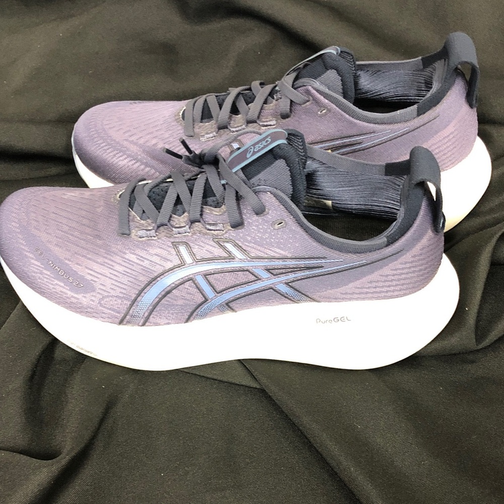 Asics Mens GEL-Nimbus 27 Shoes - Blue Sz 9